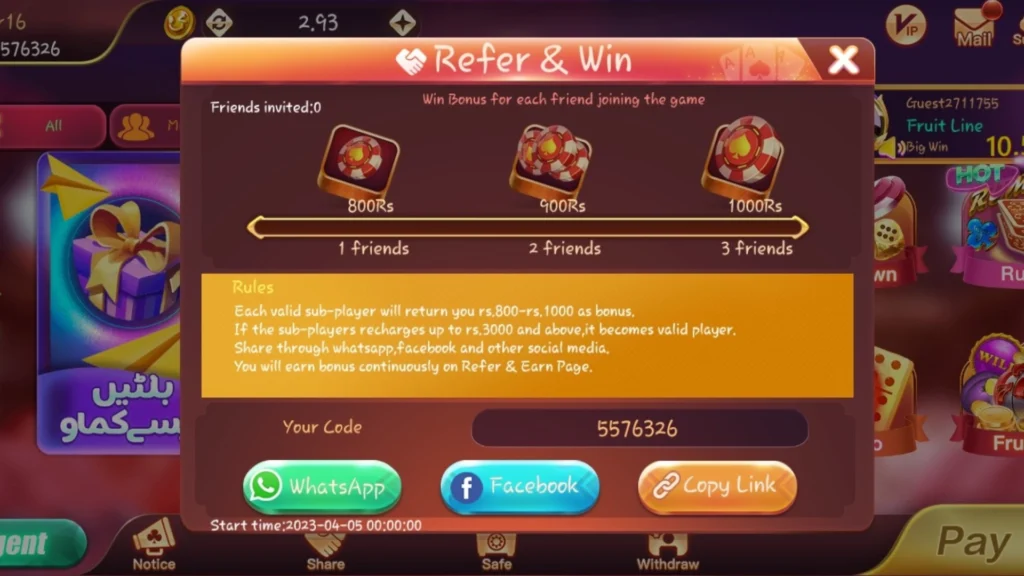 Invite Bonus in DragonTigerClub