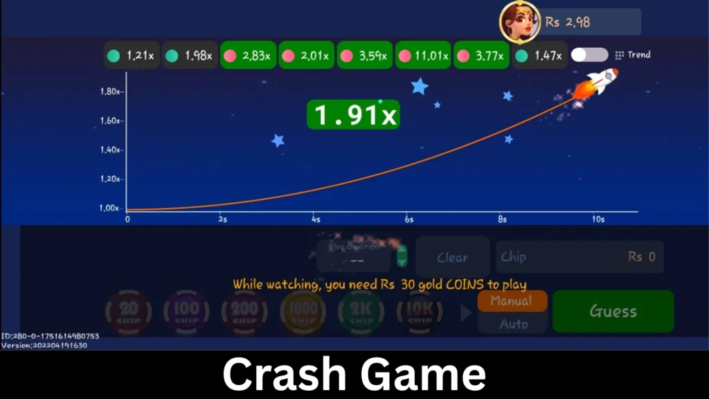 Crash Game of Dragon Tiger Club